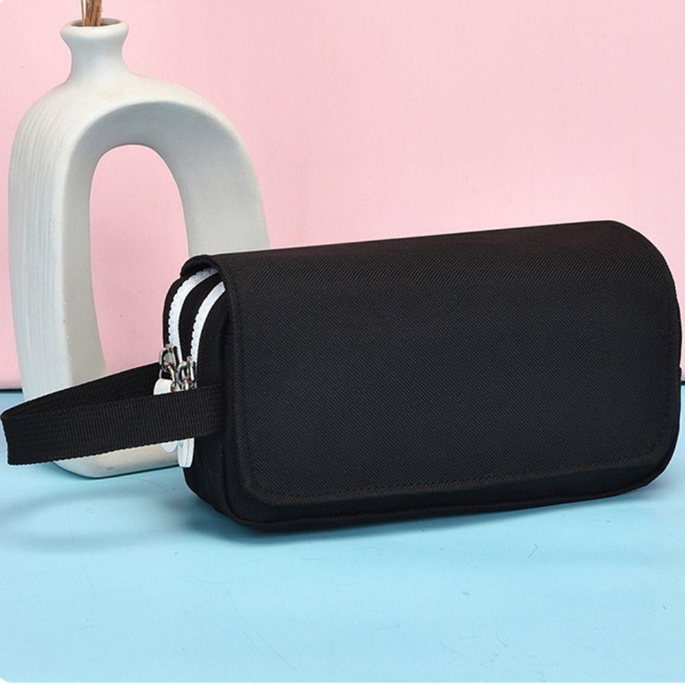 Double Layer Pencil Case Large Capacity Pen Bag High Quality Portable Pen Pouch Students