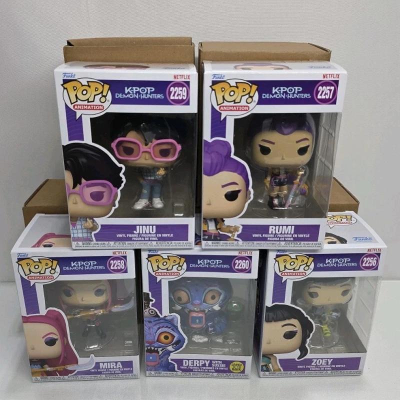 Kpop Demon Hunters Rumi Action Doll Funko Pop Official Genuine Jinu Rumi Derpy Z0Ey Mira Limited Edition Model Toy Collection