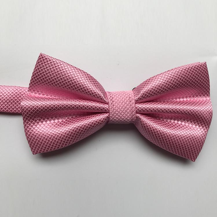 Элегантный полиэстеровый галстук-бабочка: Однотонный, текстурированный, деловой стиль