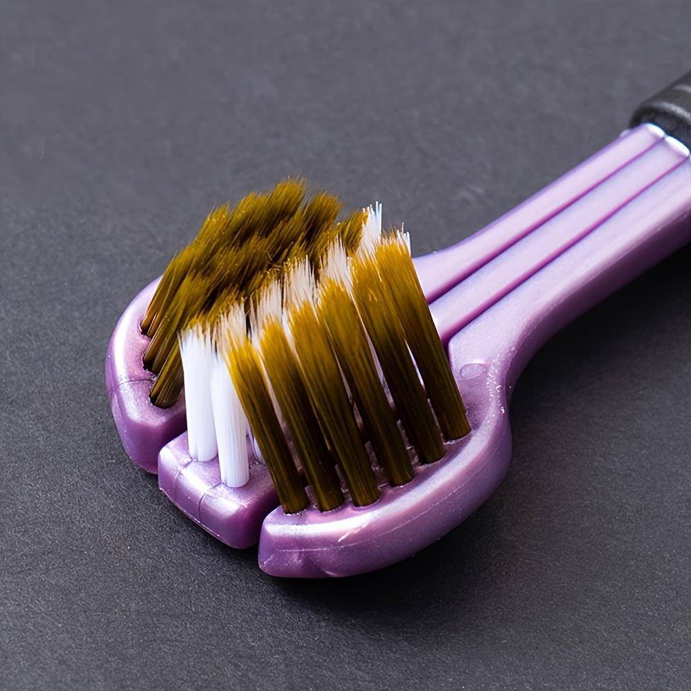 4pcs Ultra-Soft Bristle 3-Sided Toothbrush Set for Adults - Deep Clean & Gum Protection, Manual Brushes in Gift Box