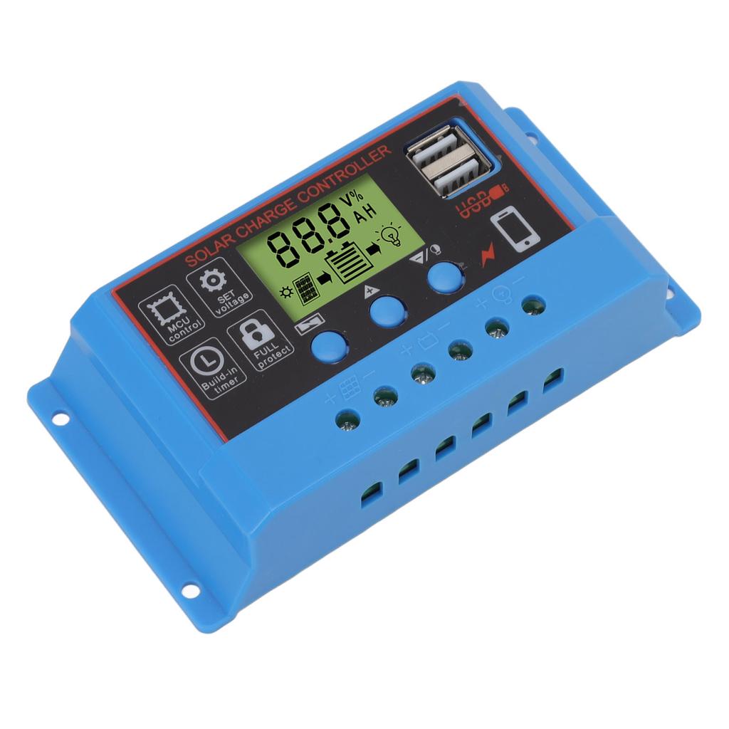 12V 24V Solar Charge Controlle LCD Display Solar Panel Controller for Billboard Warning Light