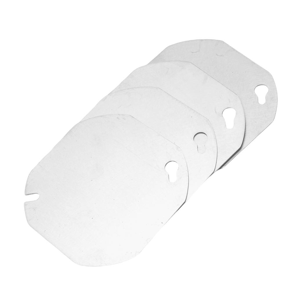 4PCS Octagon Electrical Box Cover Galvanized Steel Blank Flat Metal Junction Box Covers for 4 Inch Octagonal Box