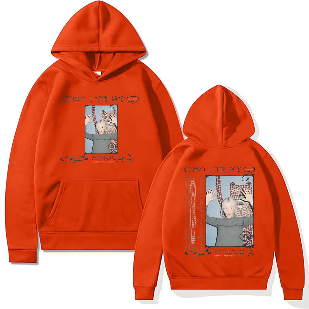 Men I Trust Equus Tour 2025 Hoodies Men I Trust Band Creative Harajuku Aesthetic Sweatshirt Unisex Y2K Soft Fleece Pullover