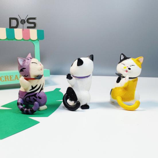 10 Buc. Autocolante Frigider Formă Pisică Desene Animate Autocolante Magnetice pentru Frigider Decorațiune Casă Suport Memo Multifuncțional