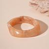 Retro European-American Large Geometric Resin Bangle - Bold, High-End Statement Jewelry for Women