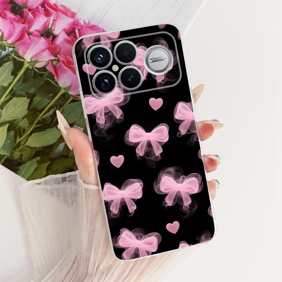 For Xiaomi POCO F8 Ultra Case Luxury Dragon Cartoon Transparent TPU Protection Cover For Poco F8 Pro Ultra PocoF8 Pro Soft Funda
