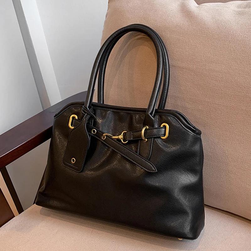 Women Large Capacity Designer Luxury New Trendy Shopping Korean Version Handbag Retro Travel New