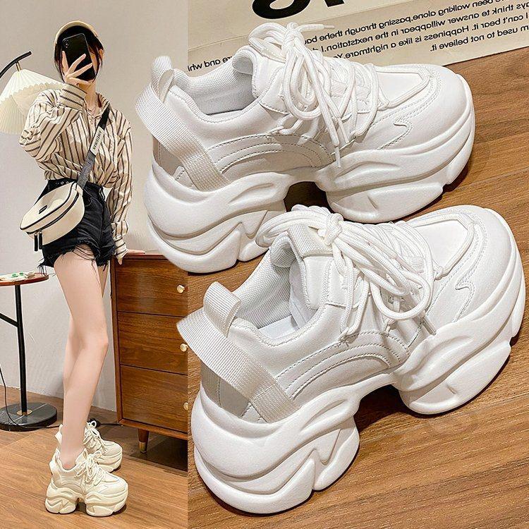Women's 2025 Autumn Platform Dad Sneakers - Trendy European Style with Height Boost
