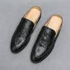Black Men Sandals Business Brown Round Toe Men's Formal Shoes Handmade Pu Leather  Size 38-46