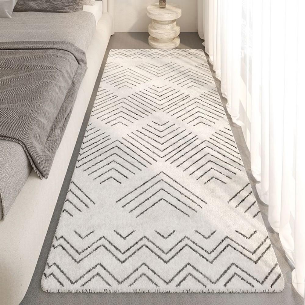 Winter-Spring Simple Stripes Carpet For Living Room, Bedroom And Bedside, Warm And Insulating Home Decoration
