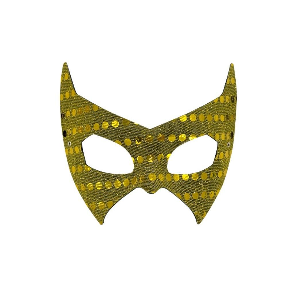 Fashion Side Butterfly Masquerade Mask Sequin Decorations Mask Mardi Gras Mask Half Face Eye Mask Party Use золотой