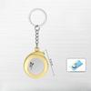 Keychain, Portable Mini Tape Measure, Small Household 2-meter Soft Steel Tape Measure, Portable Steel Tape Measure