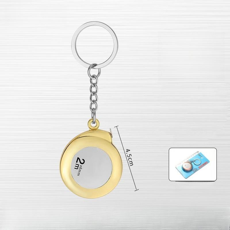 Keychain, Portable Mini Tape Measure, Small Household 2-meter Soft Steel Tape Measure, Portable Steel Tape Measure