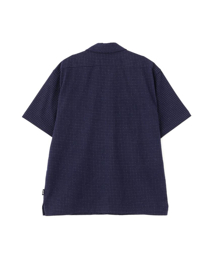 Schott NYC HV SHIRT "POLKA DOT" / Hemp Viscose Shirt "Polka Dot" / 782-4123015 Men's S 120 Navy