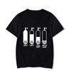 Taucher Stange Lustige T-Shirts Unisex Sommer Leuchtend Harajuku Kurzarm Streetwear Tops Übergroß Herzschlag Tauchen Unisex T-Shirts