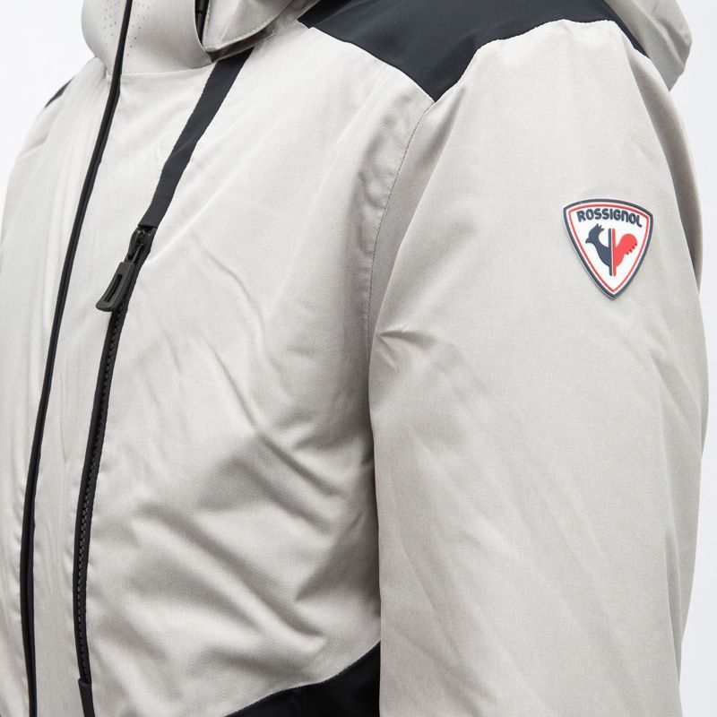 Men's ROSSIGNOL Two-zip Ski Jacket with Two-tone Hood