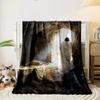 Jesus Walking Out Tomb Blanket  Printed Blanket for Living Room Bed Couch lunch break Soft Cozy Blanket for Friend's festival Gift
