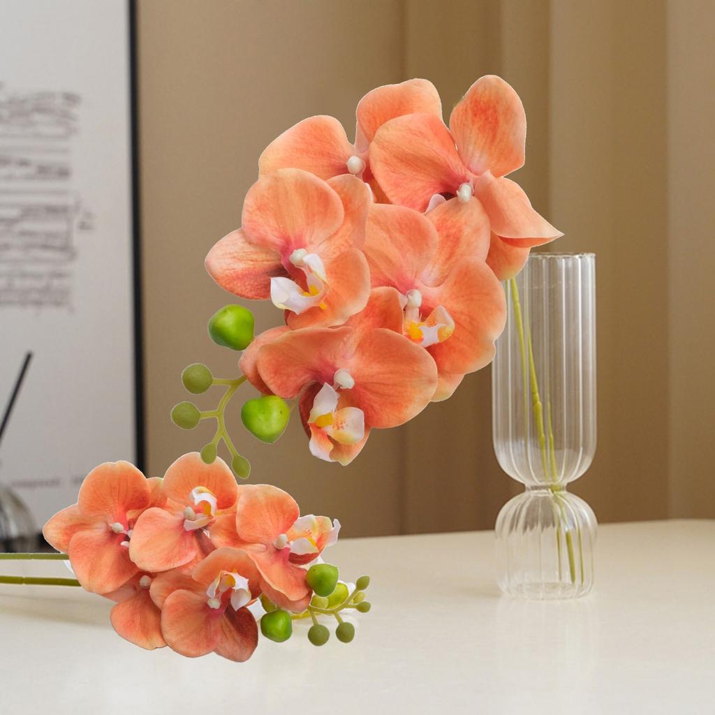 Wedding Decoration Artificial Flowers Artificial Orchid Stem Phalaenopsis Orchid