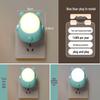 Two-Gear Smart Dimming Baby Bear Night Light - LED Plug-In Sleep Companion Lamp