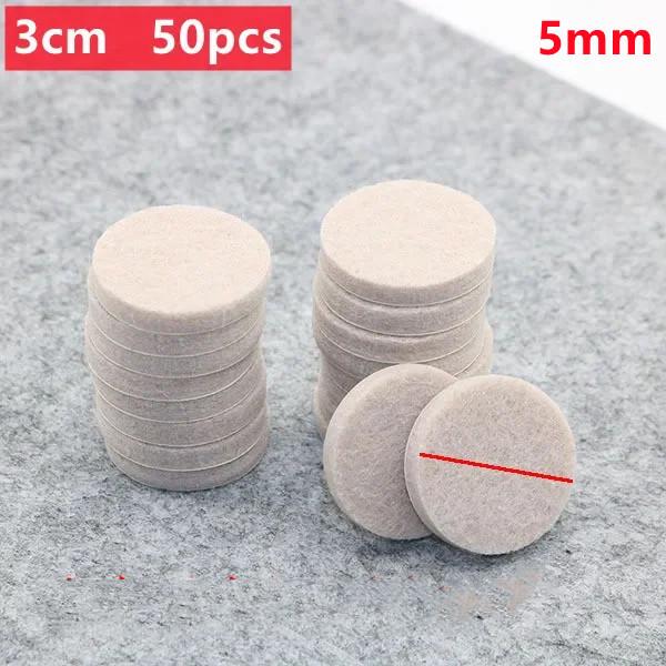 18-128 PCS Felt Chair Leg Pads 3/5mm Thick Floor Scratch Protector Mat Mute Non-slip Self Adhesive DIY Furniture Accessories