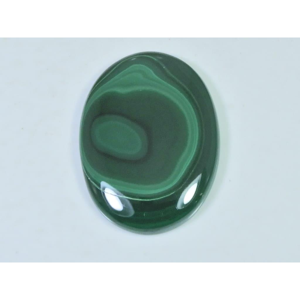 105Cts. Natural Green Malachite Oval Shape Cabochon Loose Gemstone 31X44X4MM D-344