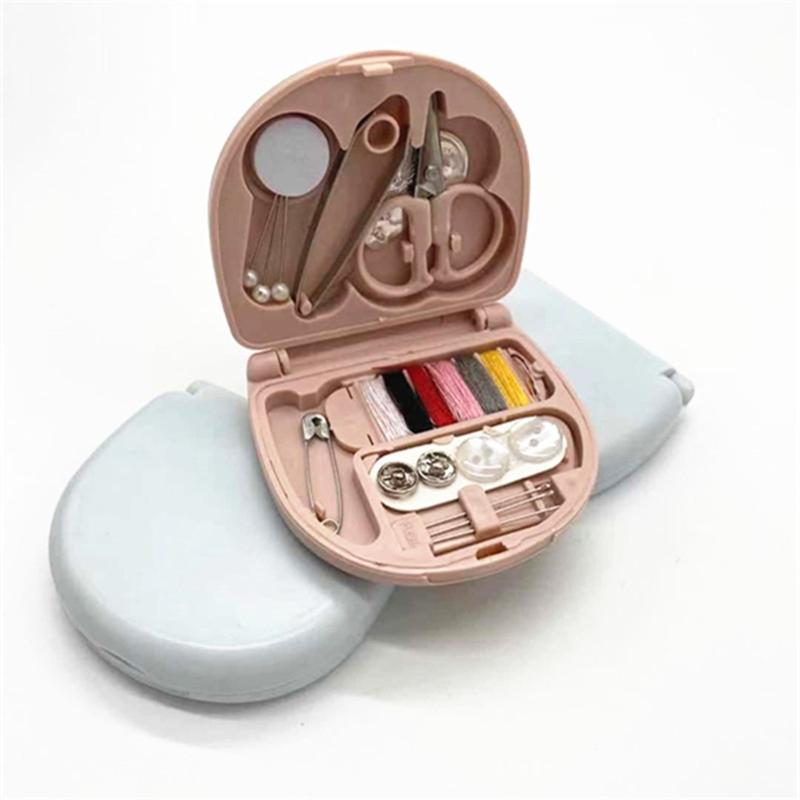 Basic Needle and Thread Set with Storage for Case Mini Sewing Kit Portable Sewing Supplies for Adult Home Travel Emergen