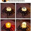 LED Halloween Pumpkin and Spider Candle Lights for Kids - Festive Atmosphere & Decoration Gift