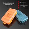 Double-Sided Parts Box - 13 Compartments for Screws and Components - Plastic Storage & Repair Tool Organizer