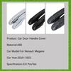 Car Door Handle Cover For Renault Megane 4 2016 2017 2018 2019 2020 2021 Anti-dusty Trim Scratch Protection ABS Auto Accessories