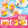 122436 Pcs Valentine'S Day Gift For Kids Cowboy Rubber Duck Mini Rubber Duckies With Hat Glasses Scarf Shower Party Favor