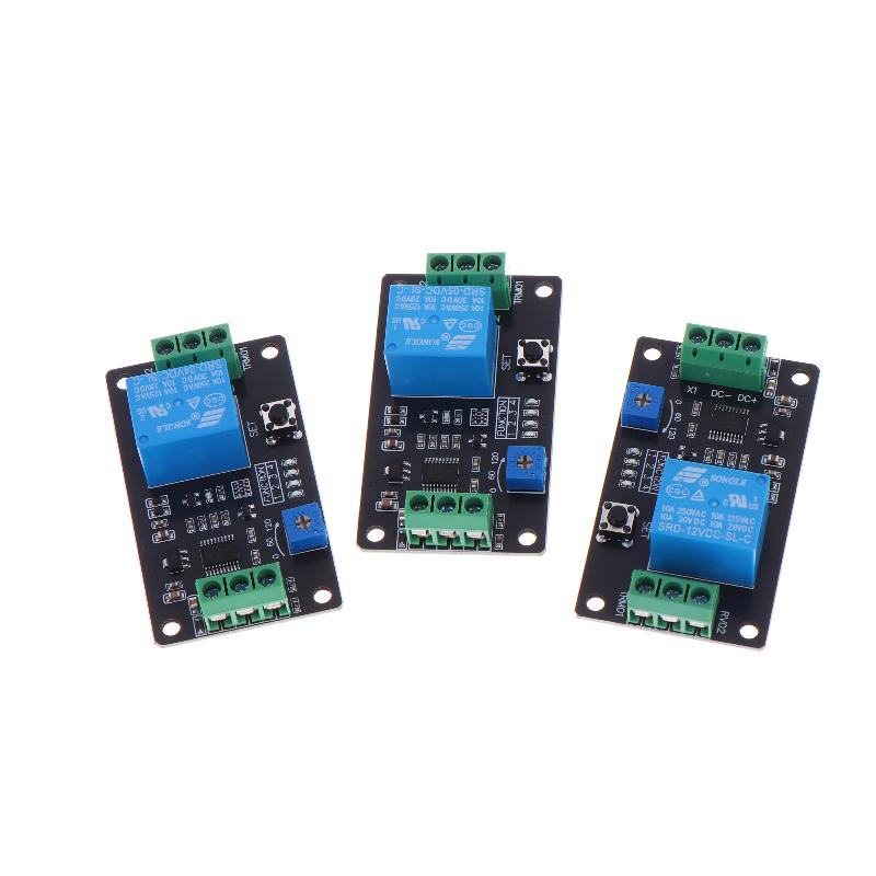 Timer Relay Module 12V Delay On Off Switch Adjustable Time Range Self Locking Delay Timer for Lighting Control Home Applications