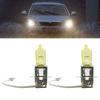 2pcs H3 55W Car Halogen Headlight Bulbs Yellow 3000K Car Headlight Lamp Universal Auto Fog Light