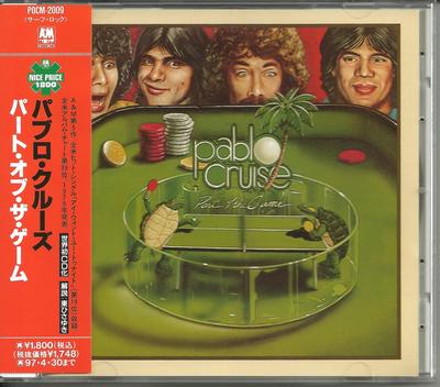 CD PABLO CRUISE  Part Of The Game POCM2009 AM 1995 Japan Rock Used