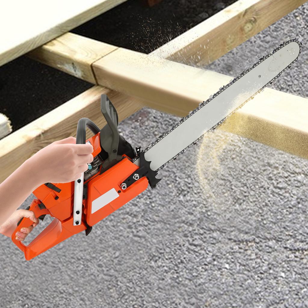 24 Inch Gas Chainsaw 72CC Gas Powered Chain Saw, 2-Stroke Single Cylinder Gas Engine 2800RPM, Pull Start for Trees Wood Cutting