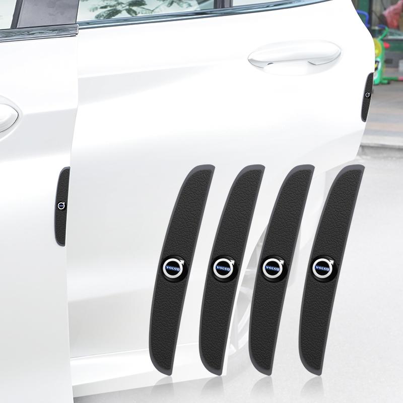 4Pcs Car Door Anti Scratch Protection Strips For Volvo XC40 XC90 XC60 CX70 S60 V60 V70 S90 Rubber Decoration Sticker Car Supplie