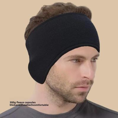 Unisex Outdoor Polarfleece Winddichtes Stirnband mit Warmen Ohrenklappen zum Radfahren & Laufen