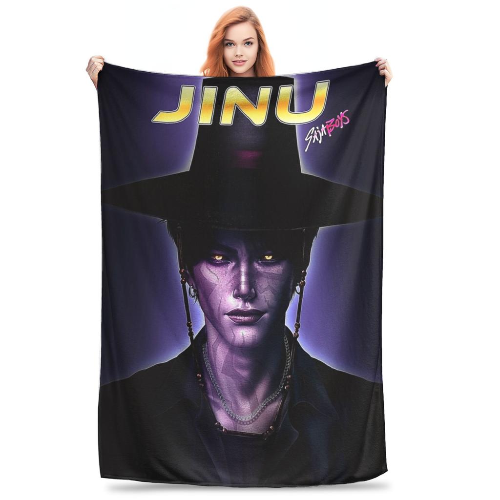 Jinu KPOP Lovci démonů Vintage 90. léta Styl Deka Flanelová Novinka Teplá Přehozová Deka na Přehoz Léto