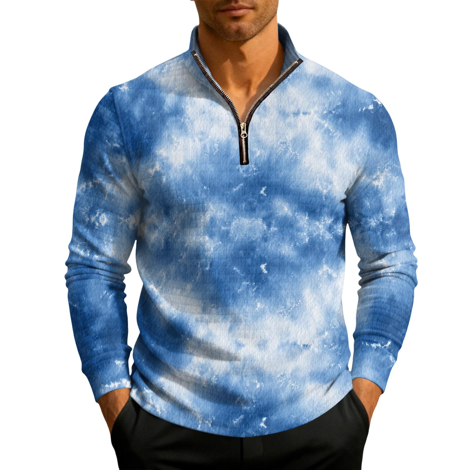 

Men s Knit Quarter,Zip Stand Collar Pullover S