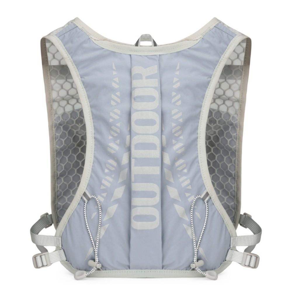 New Waterproof Outdoor Hydration Backpack Ultra-light Reflective Climbing Backpack Breathable Hydration Running Vest Unisex серый