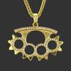 New Dot Diamond Necklace European and American Trendy Diamond Gear Mens Hip Hop Trendy Sags