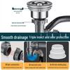 Mesaline Kitchen Single Sink Drain Pipe Kit