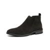 Korean style mens casual chelsea boots black brown cow suede leather shoes cowboy ankle boot spring autumn short botas zapatos