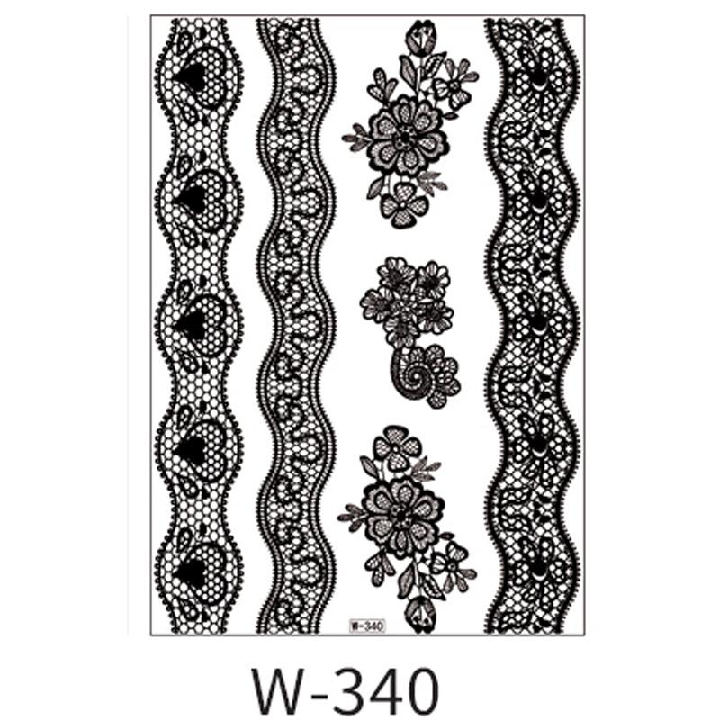 Beauty Sticker Black Tattoo Sticker Temporary Tattoo Waterproof Tattoo Sticker