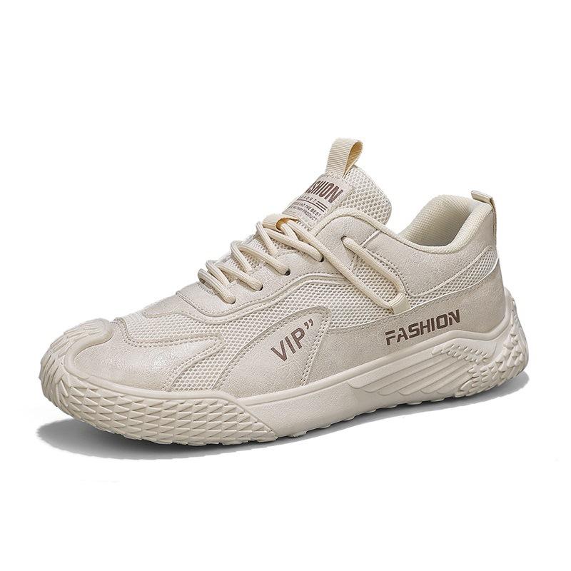 

Повседневная обувь 2025 года, новая весенне-летняя обувь из сетчатой ткани, дышащая мужская обувь, спортивная обувь для активного отдыха, обувь на шнуровке с круглым носком 44