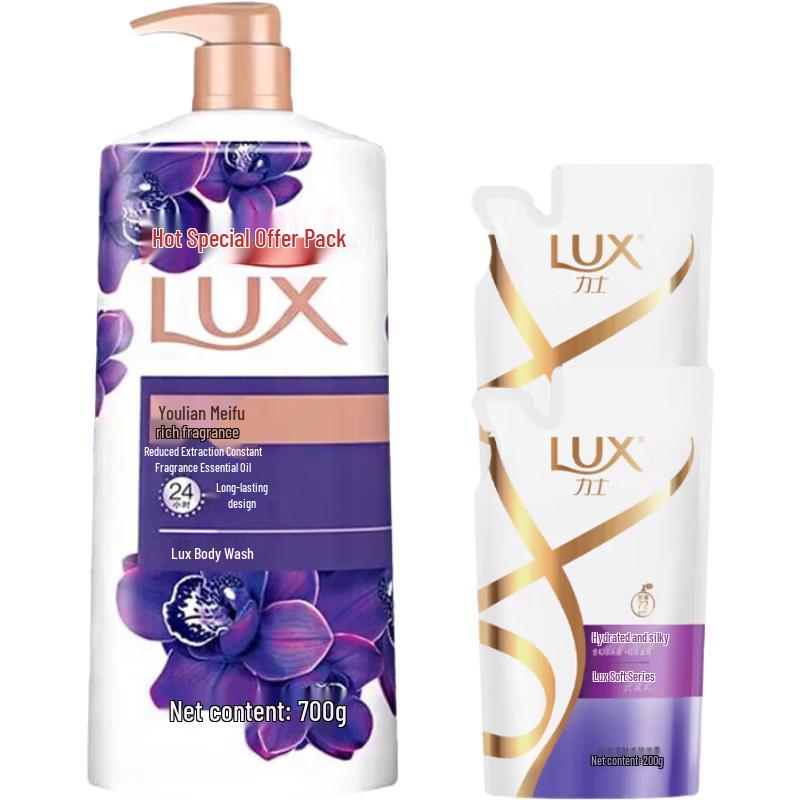 Lux Whitening & Fragrant Shower Gel & Shampoo Set
