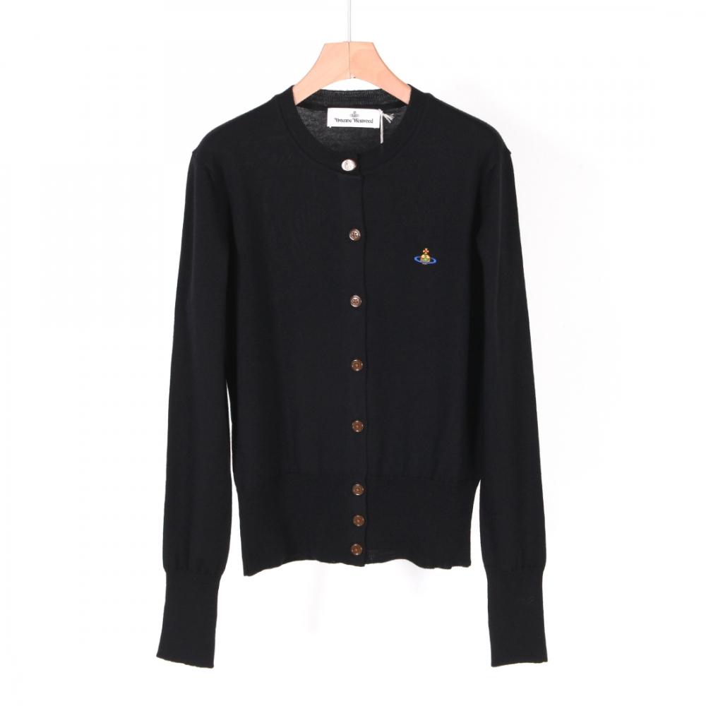 

Женский кардиган 23FW Vivienne Westwood BEA Wool Черный 1803002PY0006N403