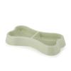 Plastic Pet Double Bowls for Cats Dogs 2-in-1 Food Water Feeder Non-Slip Durable Feeding Bowl