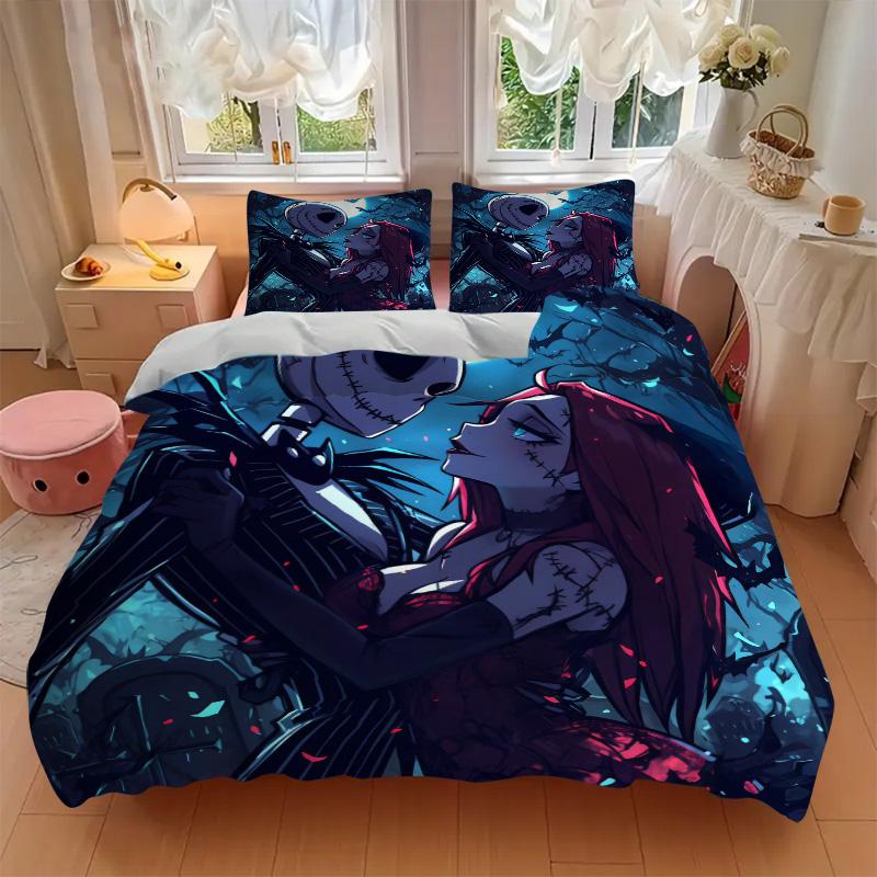 Nightmare Romance Bedding 3 Piece Set Hd Print Duvet Cover Pillowcases For Teens Adult Bedroom Decoration Christmas Gift C9211606