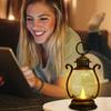 LED Retro Portable Lamp Outdoor Camping Lantern Desk Lamp Battery Powered Tent Light Garden Decoration Night Lights