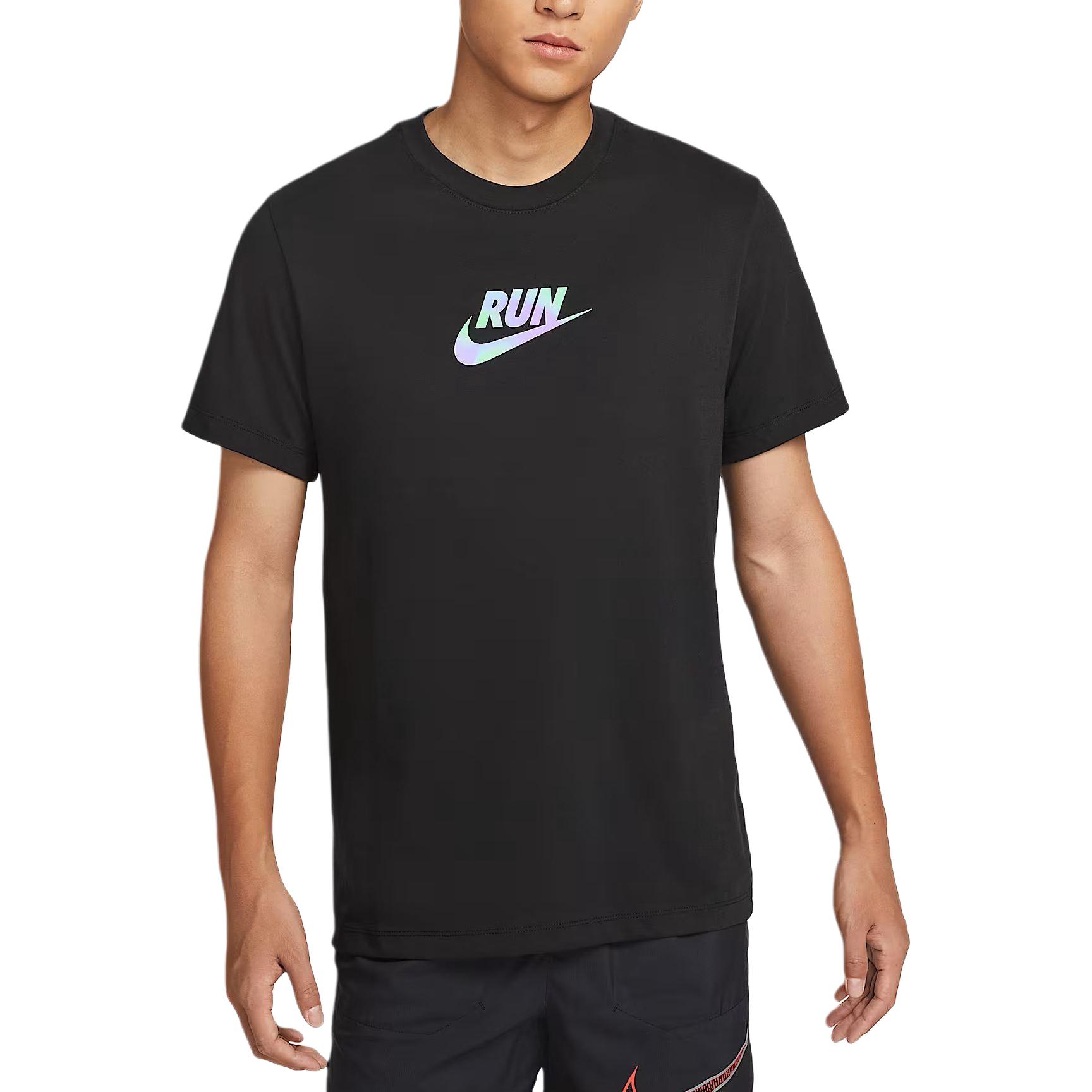 

New Nike Dri Fit Running T Shirt Men s IH9265-010 XL